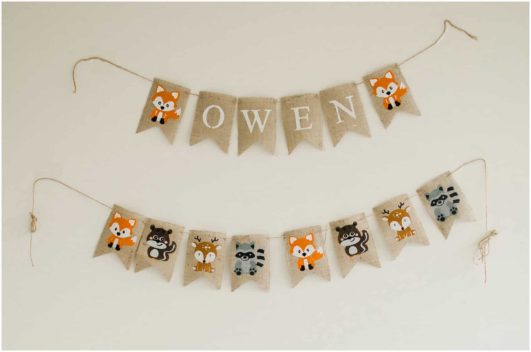 Pinterest inspired nursery decoration with a baby name in Jersey City, NJ